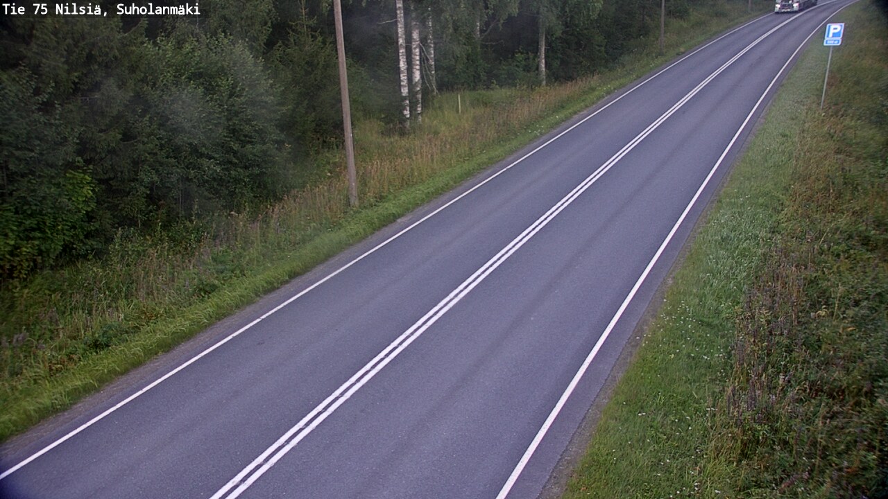 Weather Camera Image Väg 75 Nilsiä, Suholanmäki, Kuopio, Pohjois-Savo