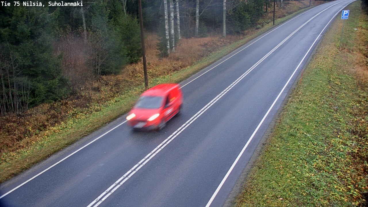 Weather Camera Image Väg 75 Nilsiä, Suholanmäki, Kuopio, Pohjois-Savo