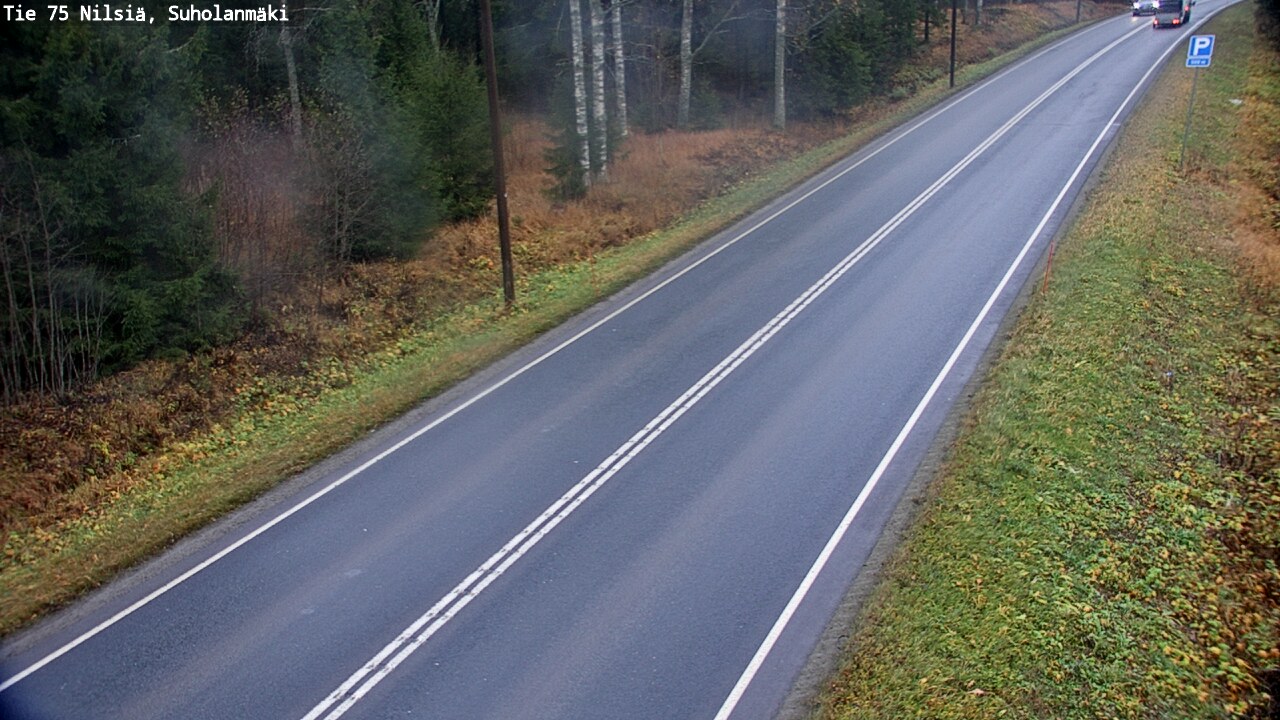 Weather Camera Image Väg 75 Nilsiä, Suholanmäki, Kuopio, Pohjois-Savo