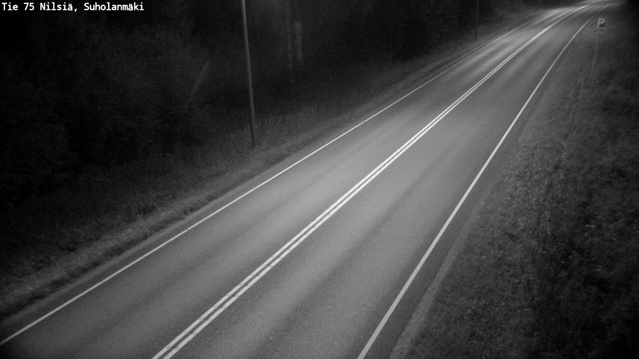 Weather Camera Image Väg 75 Nilsiä, Suholanmäki, Kuopio, Pohjois-Savo