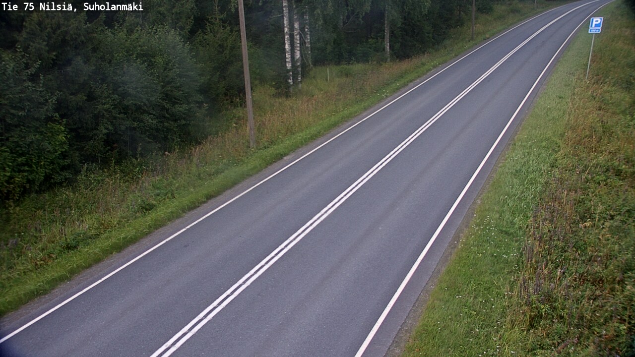 Weather Camera Image Väg 75 Nilsiä, Suholanmäki, Kuopio, Pohjois-Savo
