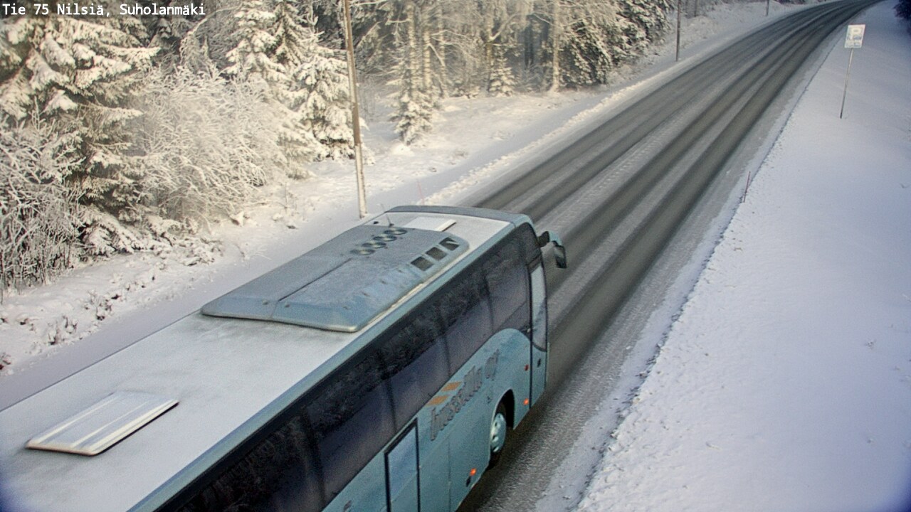 Weather Camera Image Väg 75 Nilsiä, Suholanmäki, Kuopio, Pohjois-Savo