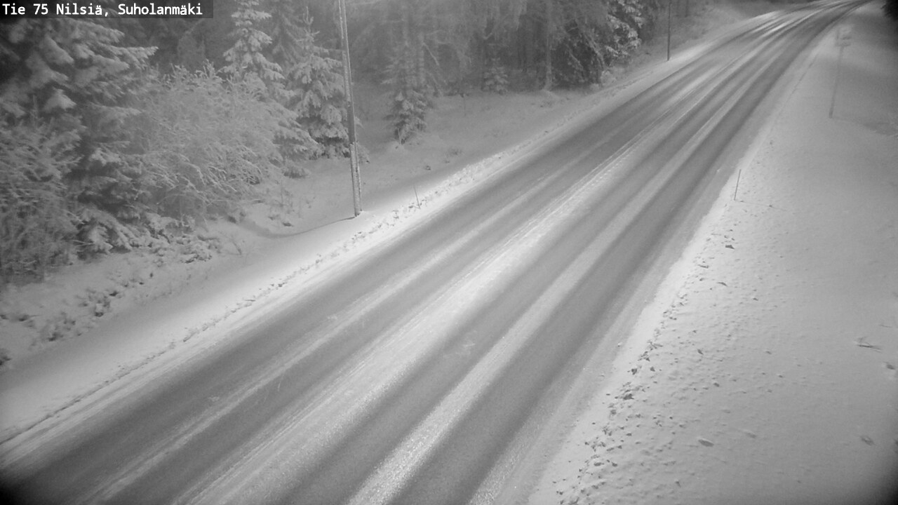 Weather Camera Image Väg 75 Nilsiä, Suholanmäki, Kuopio, Pohjois-Savo
