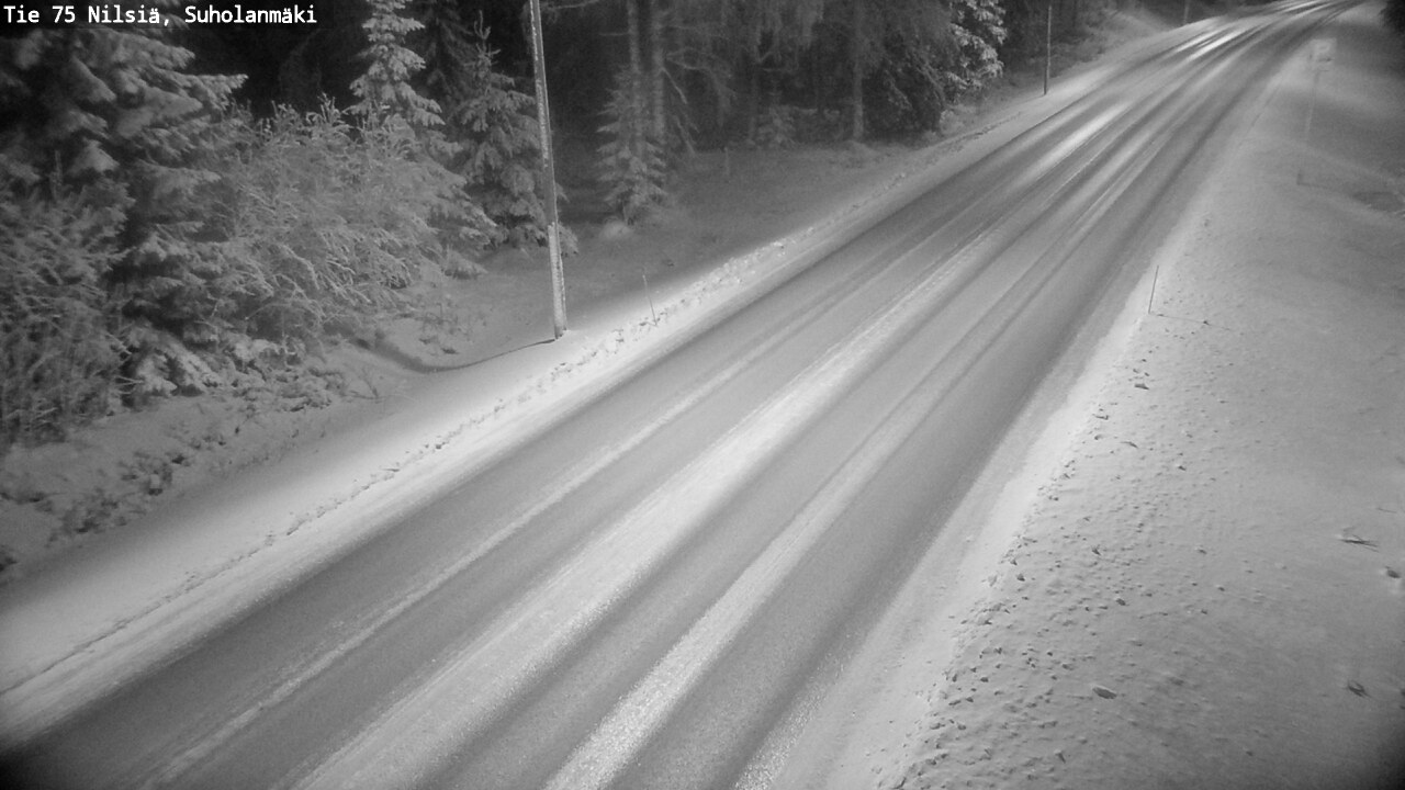 Weather Camera Image Väg 75 Nilsiä, Suholanmäki, Kuopio, Pohjois-Savo