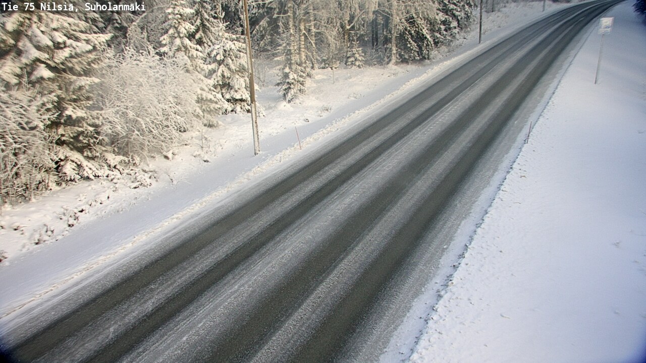 Weather Camera Image Väg 75 Nilsiä, Suholanmäki, Kuopio, Pohjois-Savo