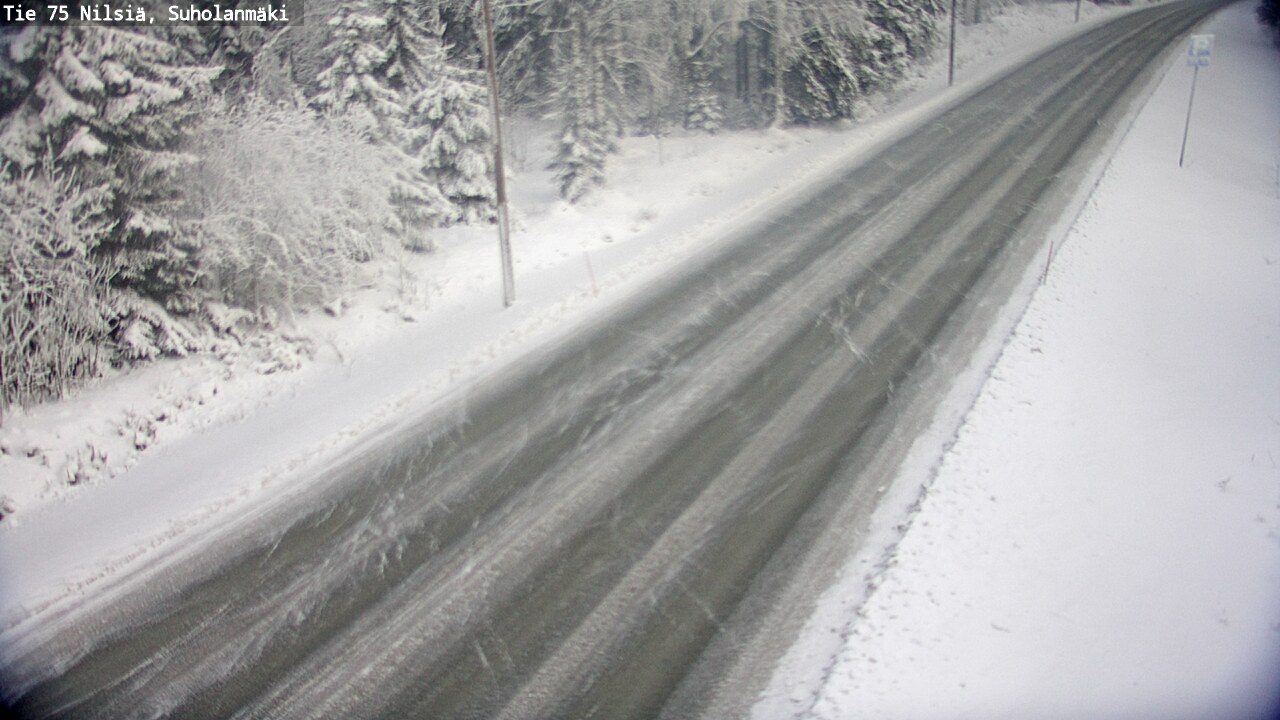 Weather Camera Image Väg 75 Nilsiä, Suholanmäki, Kuopio, Pohjois-Savo