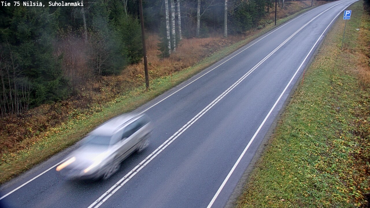 Weather Camera Image Väg 75 Nilsiä, Suholanmäki, Kuopio, Pohjois-Savo