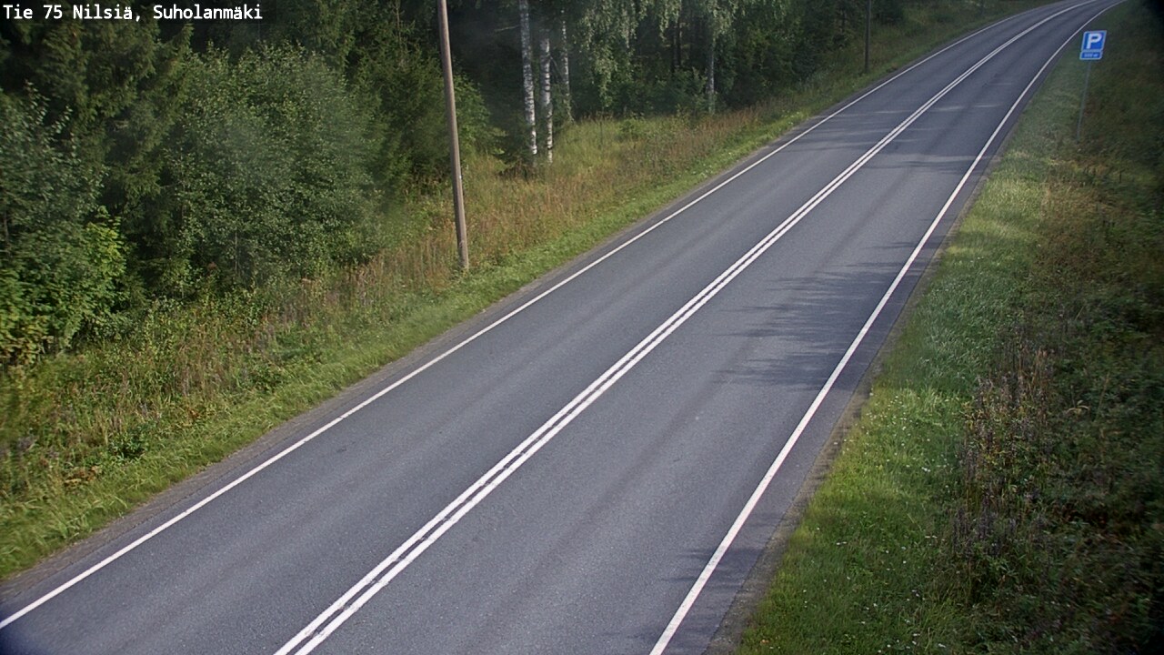 Weather Camera Image Väg 75 Nilsiä, Suholanmäki, Kuopio, Pohjois-Savo