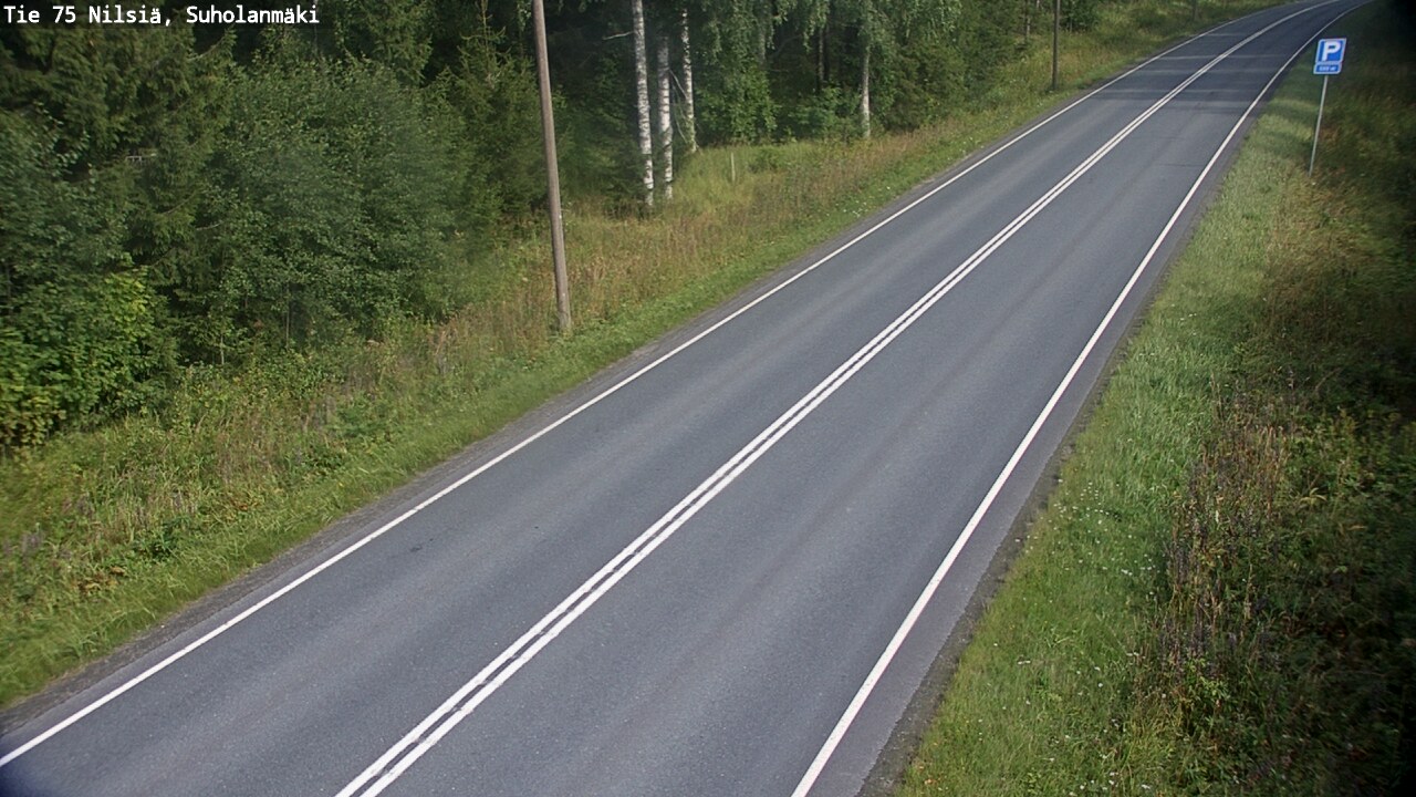 Weather Camera Image Väg 75 Nilsiä, Suholanmäki, Kuopio, Pohjois-Savo