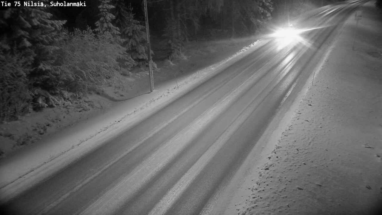 Weather Camera Image Väg 75 Nilsiä, Suholanmäki, Kuopio, Pohjois-Savo