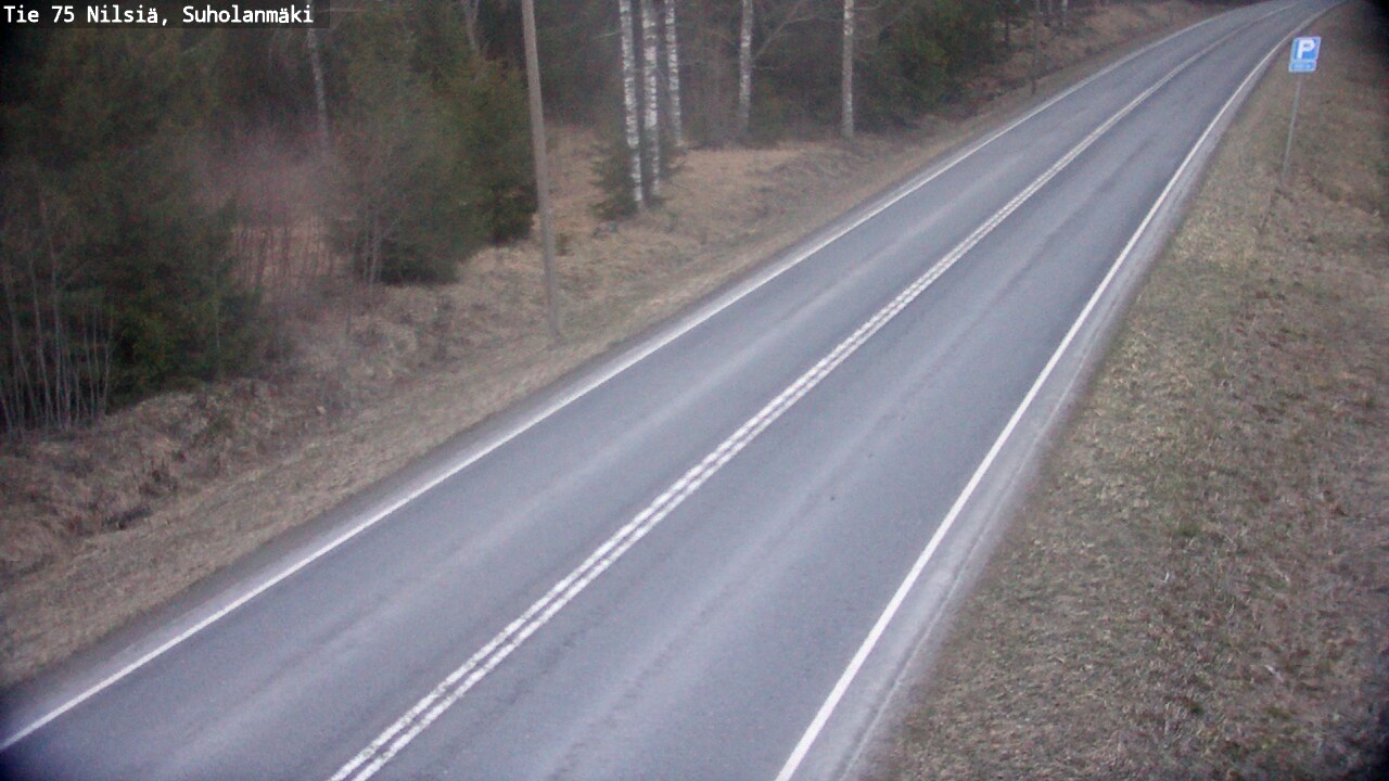 Weather Camera Image Väg 75 Nilsiä, Suholanmäki, Kuopio, Pohjois-Savo
