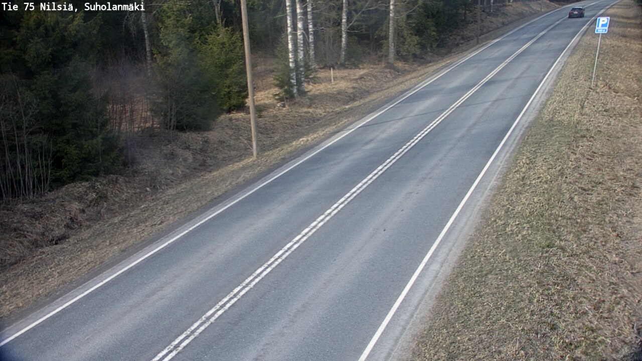 Weather Camera Image Väg 75 Nilsiä, Suholanmäki, Kuopio, Pohjois-Savo