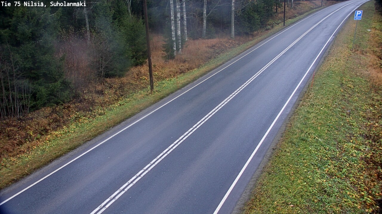 Weather Camera Image Väg 75 Nilsiä, Suholanmäki, Kuopio, Pohjois-Savo