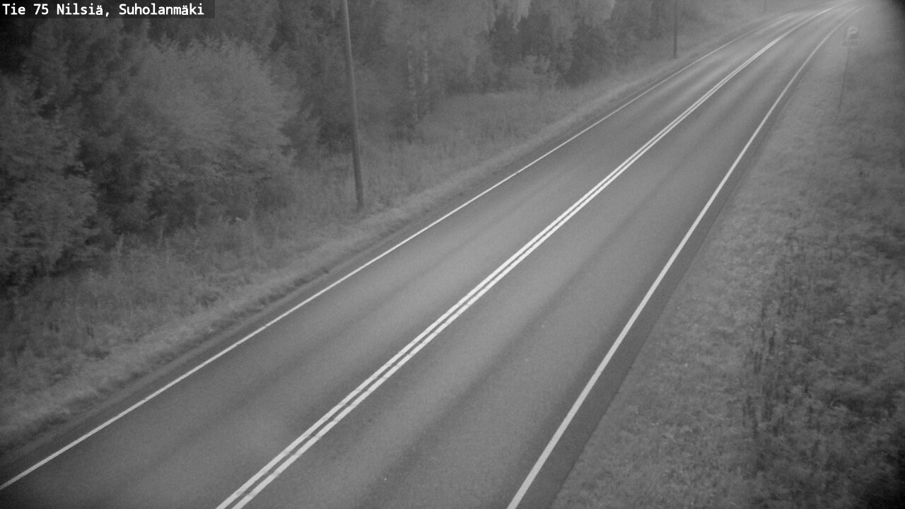 Weather Camera Image Väg 75 Nilsiä, Suholanmäki, Kuopio, Pohjois-Savo