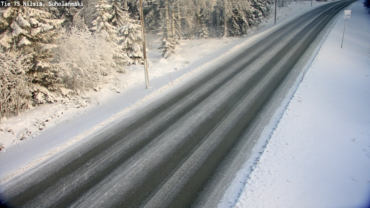 Weather Camera Image Väg 75 Nilsiä, Suholanmäki, Kuopio, Pohjois-Savo