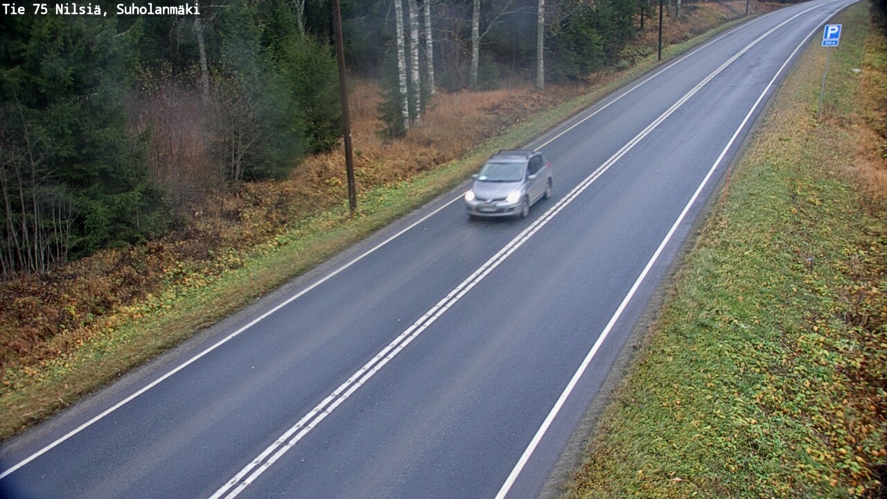 Weather Camera Image Väg 75 Nilsiä, Suholanmäki, Kuopio, Pohjois-Savo