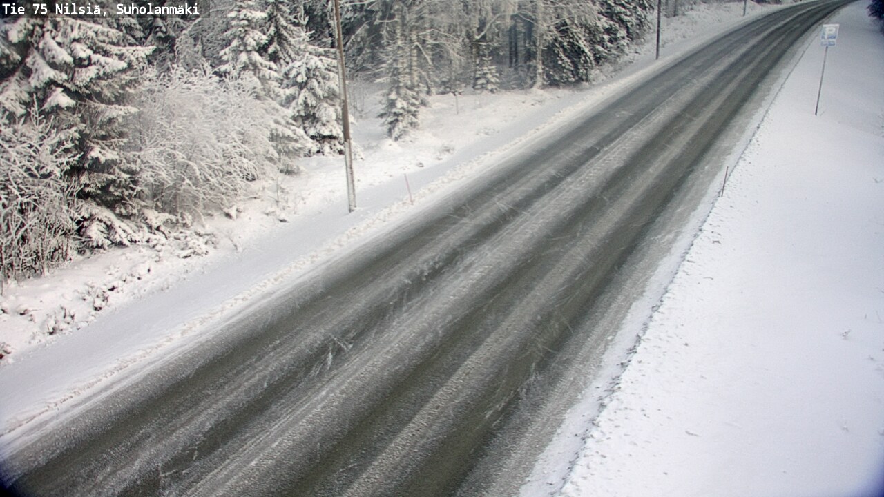 Weather Camera Image Väg 75 Nilsiä, Suholanmäki, Kuopio, Pohjois-Savo