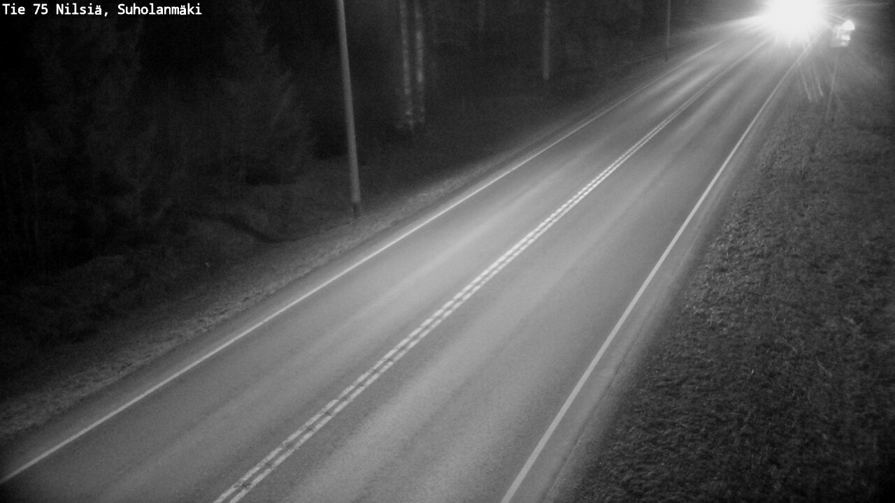 Weather Camera Image Väg 75 Nilsiä, Suholanmäki, Kuopio, Pohjois-Savo