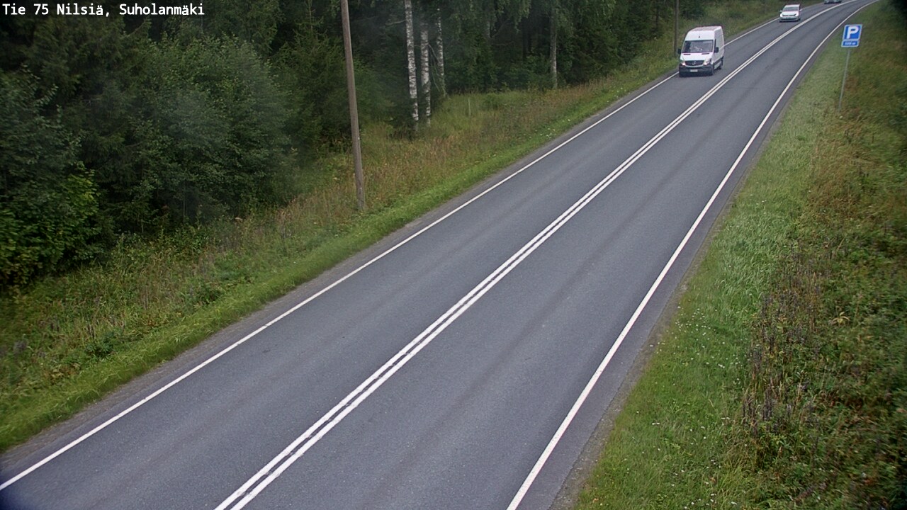 Weather Camera Image Väg 75 Nilsiä, Suholanmäki, Kuopio, Pohjois-Savo