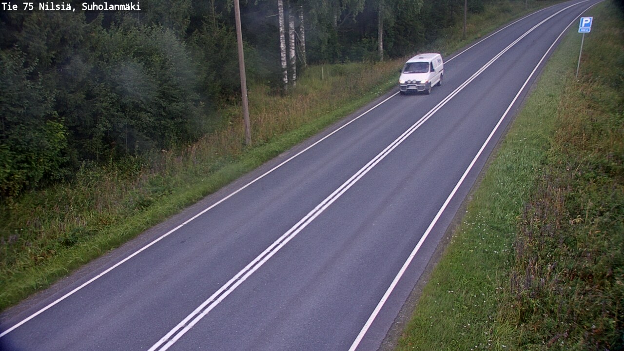 Weather Camera Image Väg 75 Nilsiä, Suholanmäki, Kuopio, Pohjois-Savo