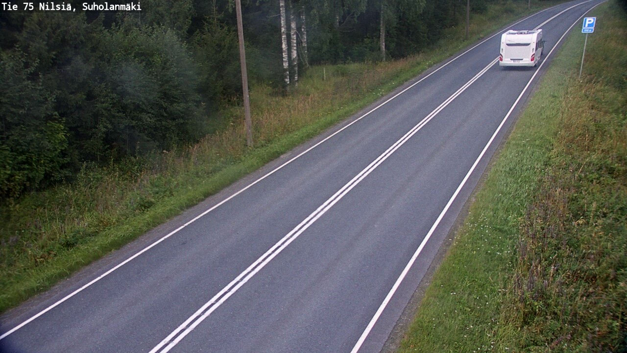 Weather Camera Image Väg 75 Nilsiä, Suholanmäki, Kuopio, Pohjois-Savo