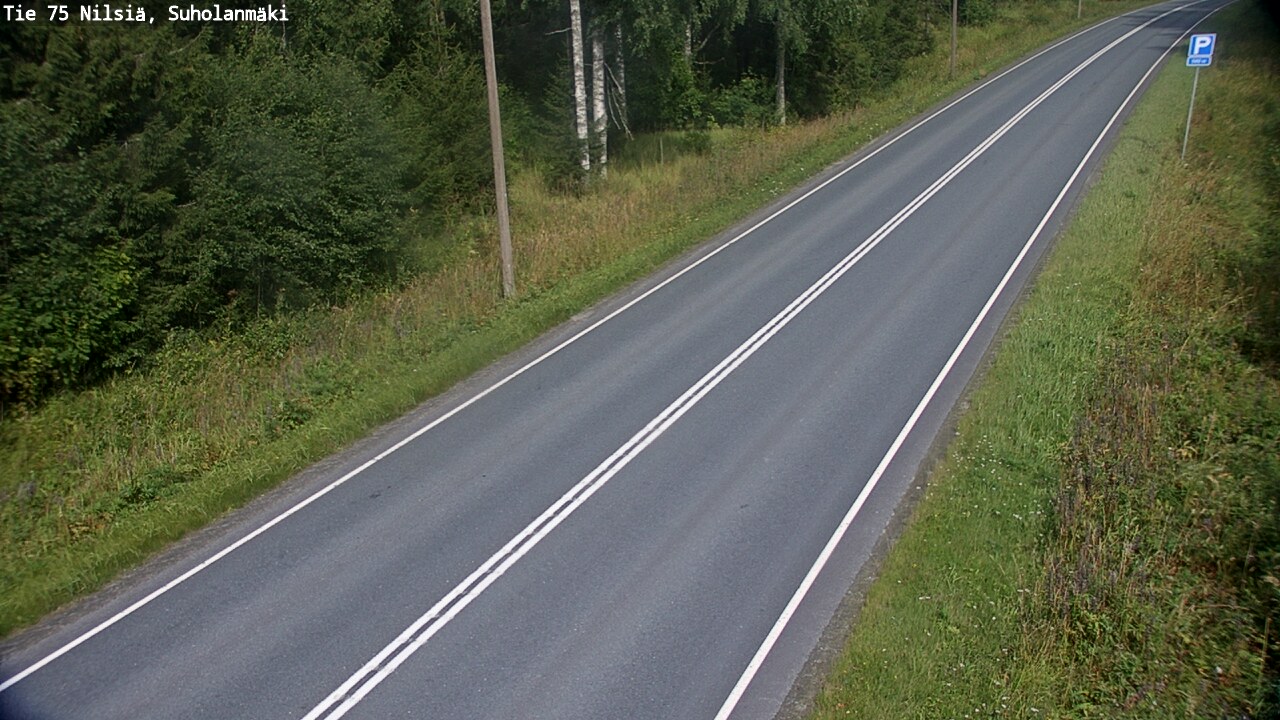 Weather Camera Image Road 75 Nilsiä, Suholanmäki, Kuopio, Pohjois-Savo