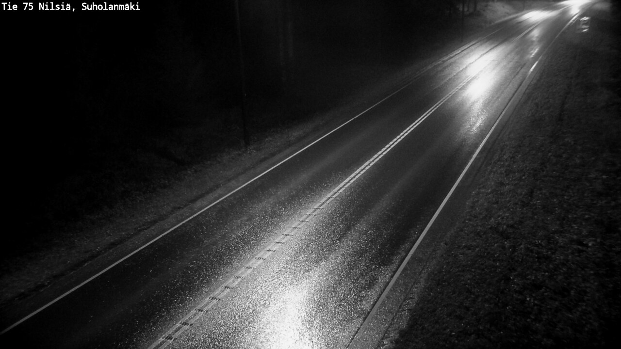 Weather Camera Image Väg 75 Nilsiä, Suholanmäki, Kuopio, Pohjois-Savo
