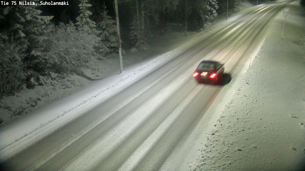 Weather Camera Image Väg 75 Nilsiä, Suholanmäki, Kuopio, Pohjois-Savo