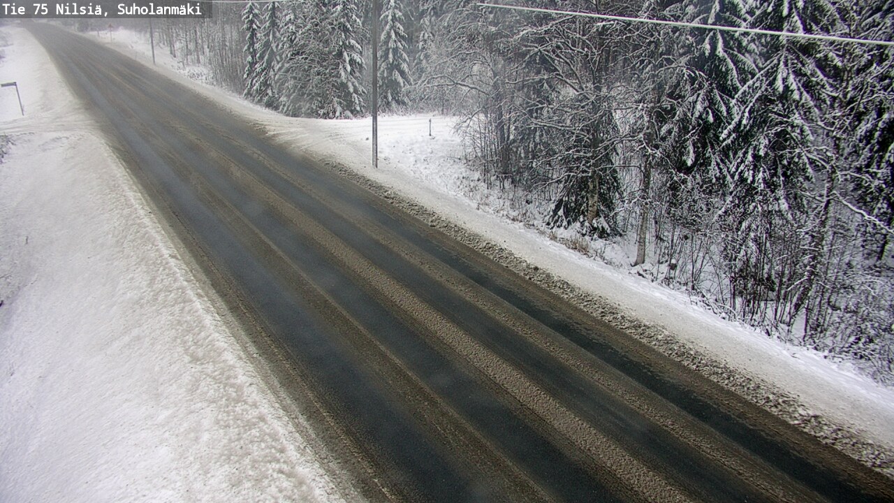 Weather Camera Image Road 75 Nilsiä, Suholanmäki, Kuopio, Pohjois-Savo