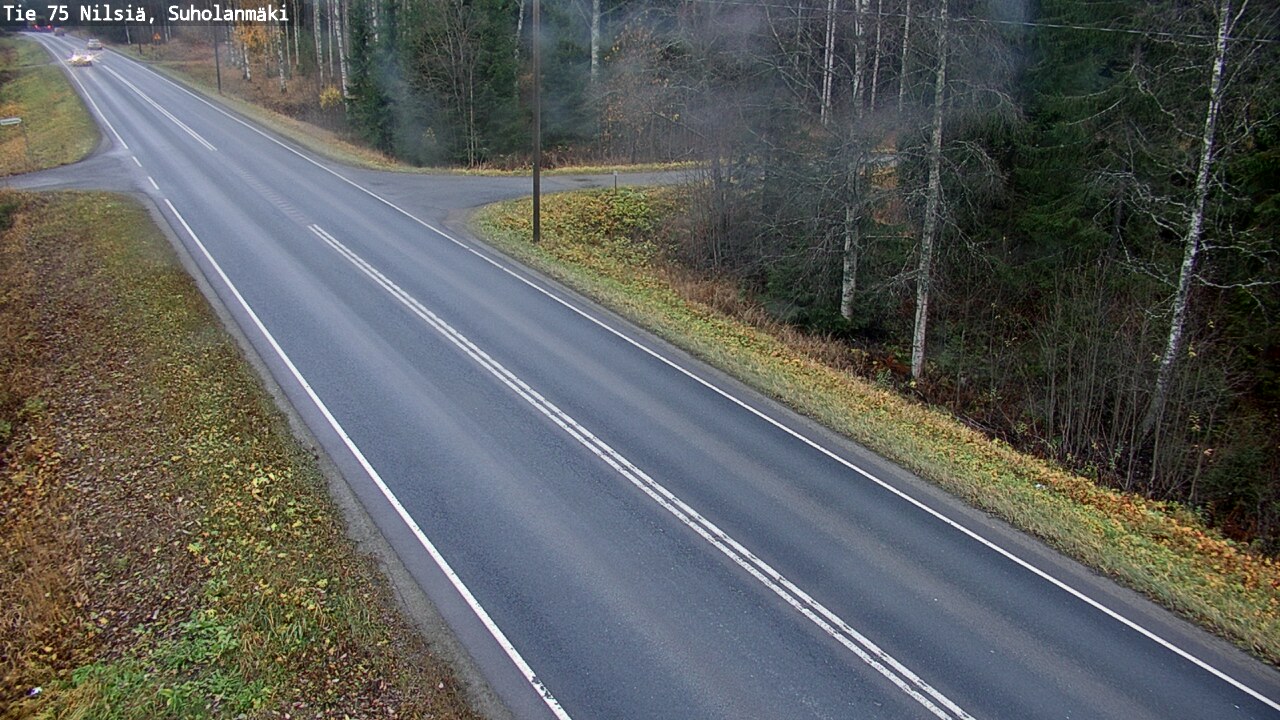 Weather Camera Image Väg 75 Nilsiä, Suholanmäki, Kuopio, Pohjois-Savo