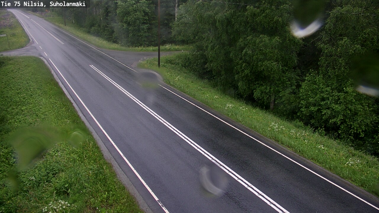 Weather Camera Image Väg 75 Nilsiä, Suholanmäki, Kuopio, Pohjois-Savo