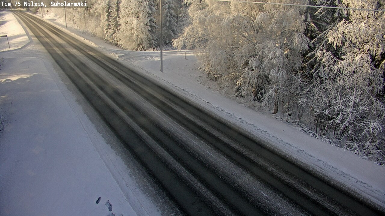 Weather Camera Image Väg 75 Nilsiä, Suholanmäki, Kuopio, Pohjois-Savo