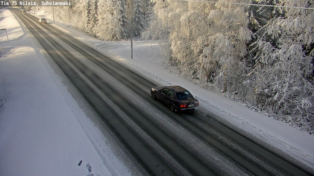 Weather Camera Image Väg 75 Nilsiä, Suholanmäki, Kuopio, Pohjois-Savo