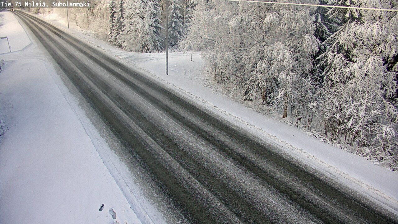 Weather Camera Image Väg 75 Nilsiä, Suholanmäki, Kuopio, Pohjois-Savo