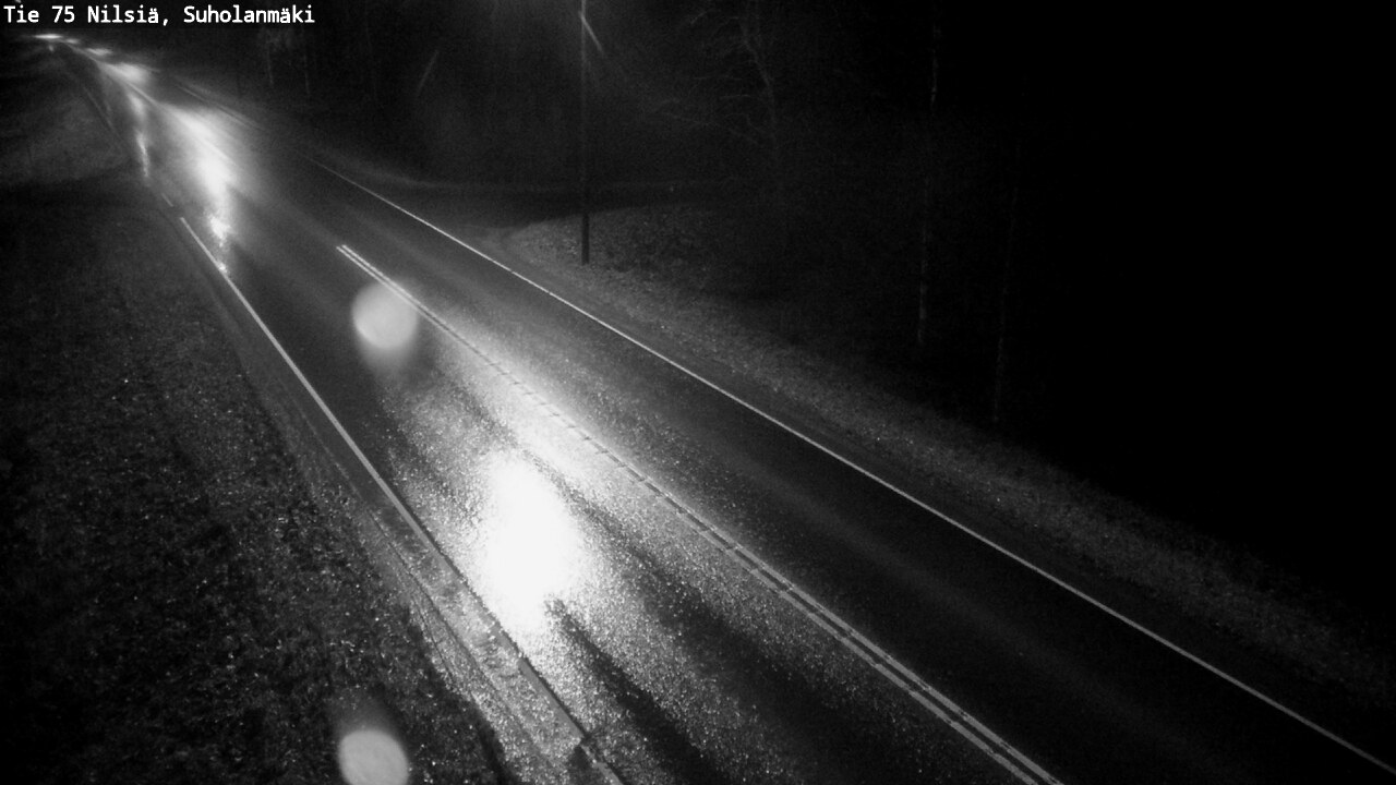 Weather Camera Image Väg 75 Nilsiä, Suholanmäki, Kuopio, Pohjois-Savo