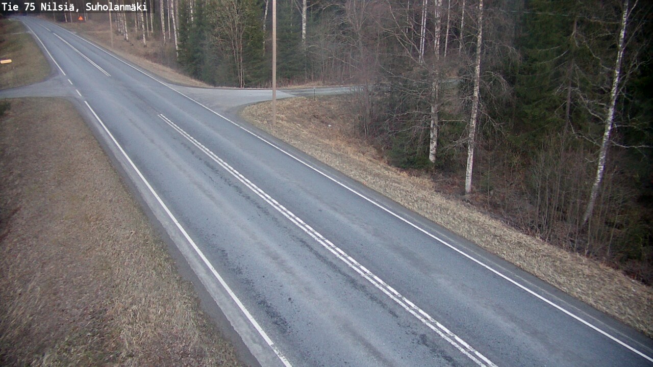Weather Camera Image Väg 75 Nilsiä, Suholanmäki, Kuopio, Pohjois-Savo