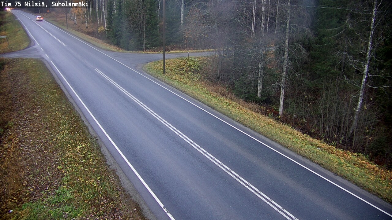 Weather Camera Image Väg 75 Nilsiä, Suholanmäki, Kuopio, Pohjois-Savo
