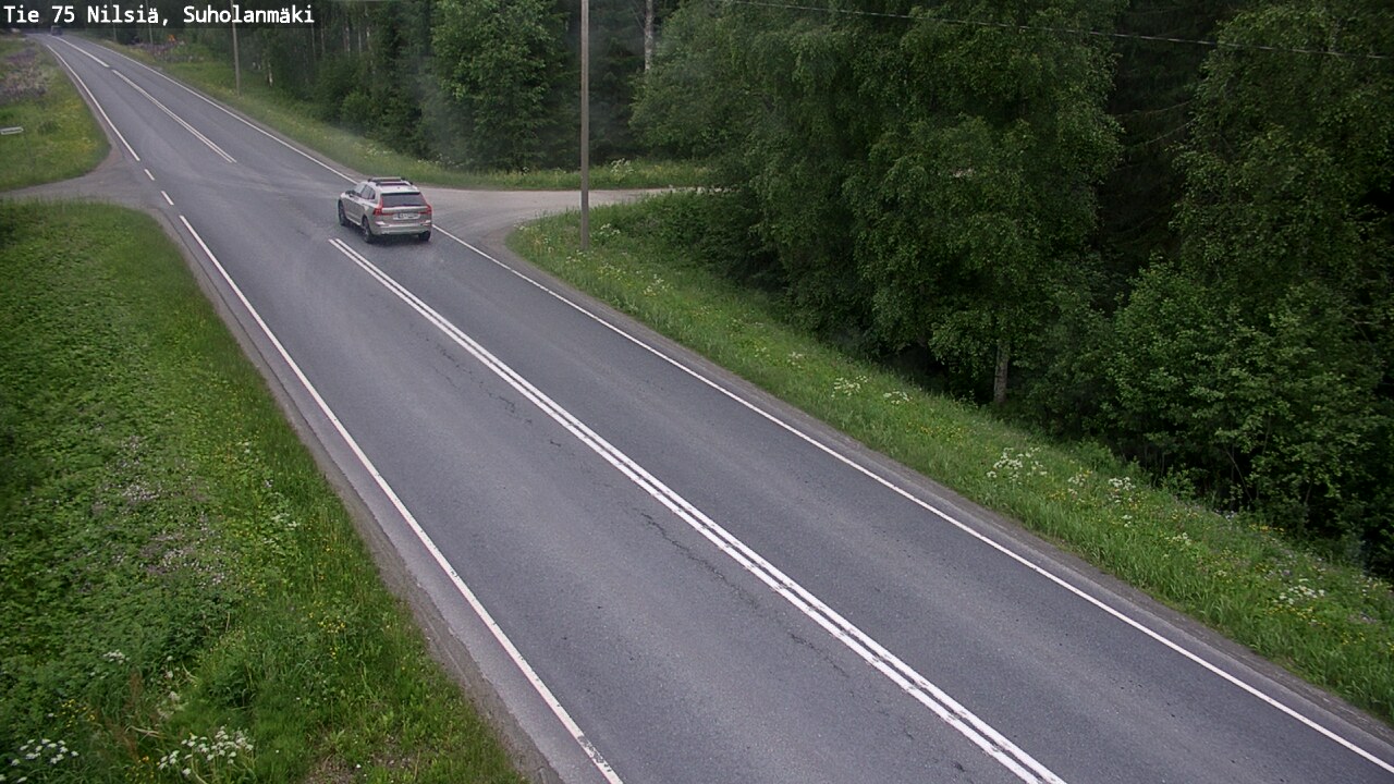 Weather Camera Image Road 75 Nilsiä, Suholanmäki, Kuopio, Pohjois-Savo