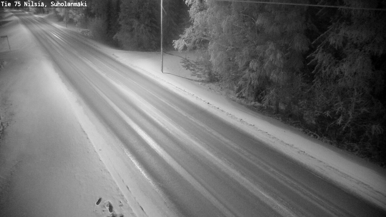 Weather Camera Image Väg 75 Nilsiä, Suholanmäki, Kuopio, Pohjois-Savo