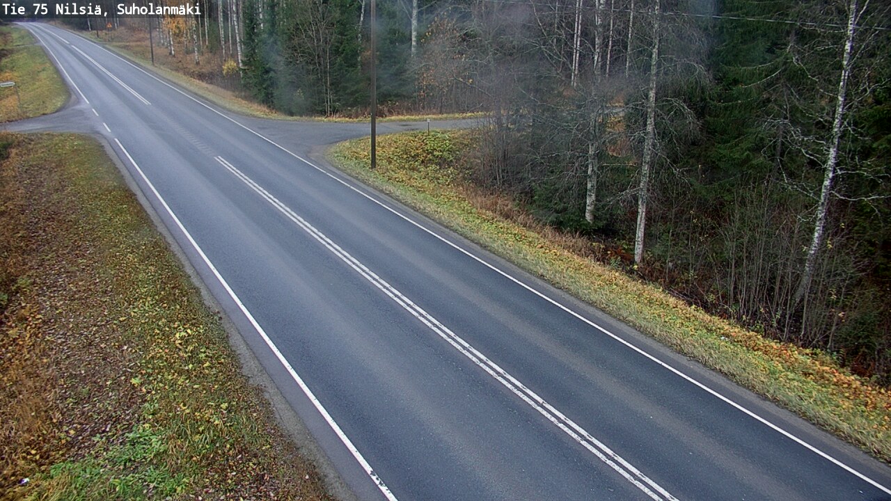 Weather Camera Image Väg 75 Nilsiä, Suholanmäki, Kuopio, Pohjois-Savo