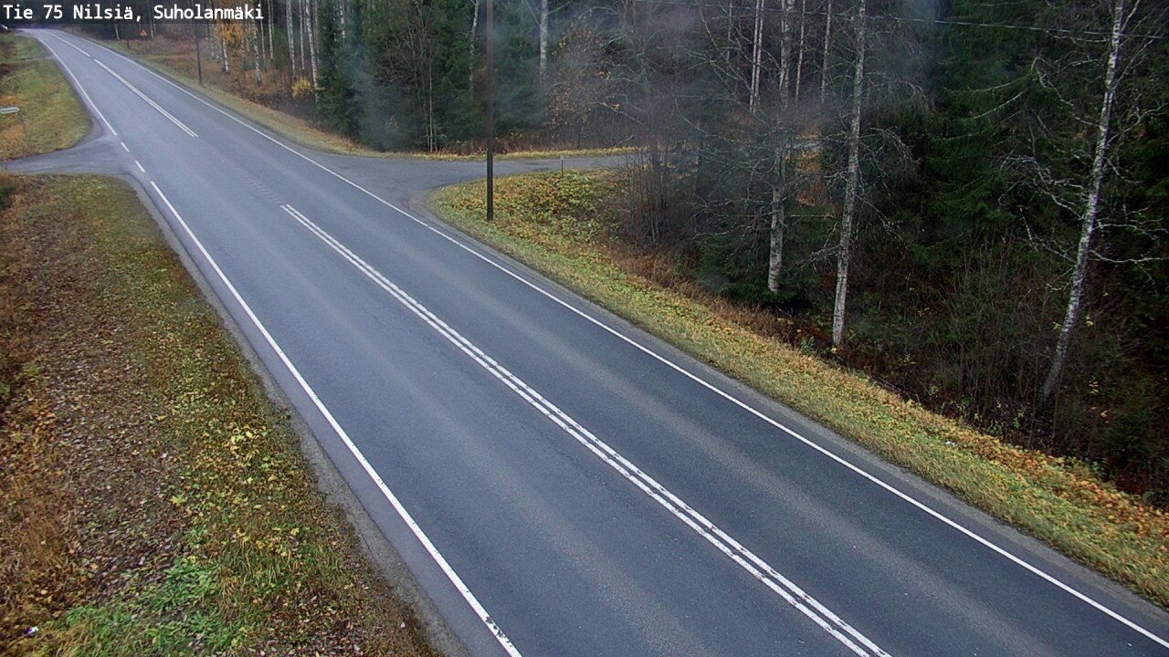 Weather Camera Image Väg 75 Nilsiä, Suholanmäki, Kuopio, Pohjois-Savo