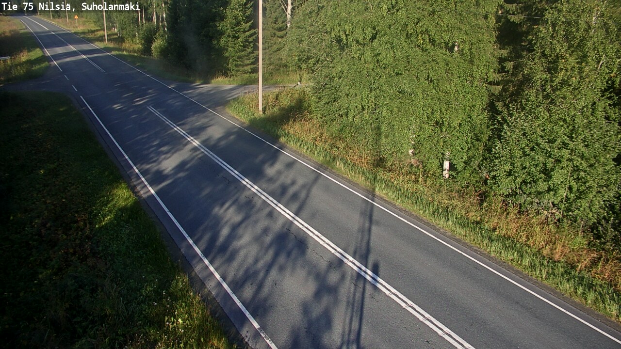 Weather Camera Image Väg 75 Nilsiä, Suholanmäki, Kuopio, Pohjois-Savo