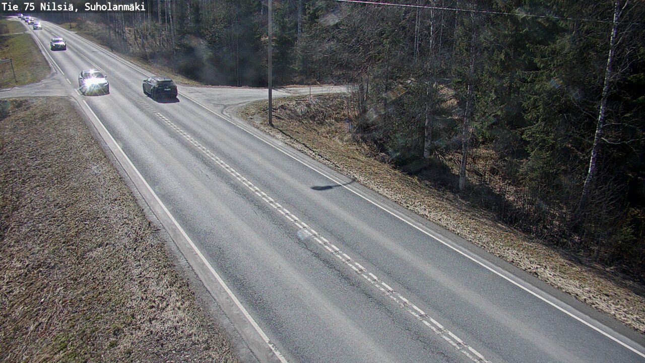 Weather Camera Image Väg 75 Nilsiä, Suholanmäki, Kuopio, Pohjois-Savo