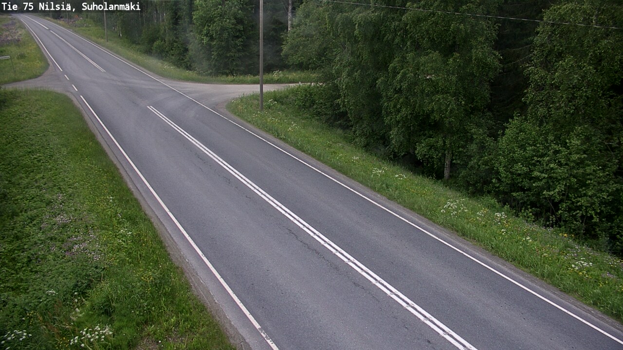 Weather Camera Image Road 75 Nilsiä, Suholanmäki, Kuopio, Pohjois-Savo