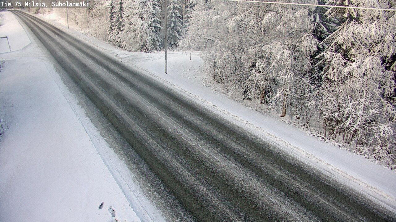 Weather Camera Image Väg 75 Nilsiä, Suholanmäki, Kuopio, Pohjois-Savo