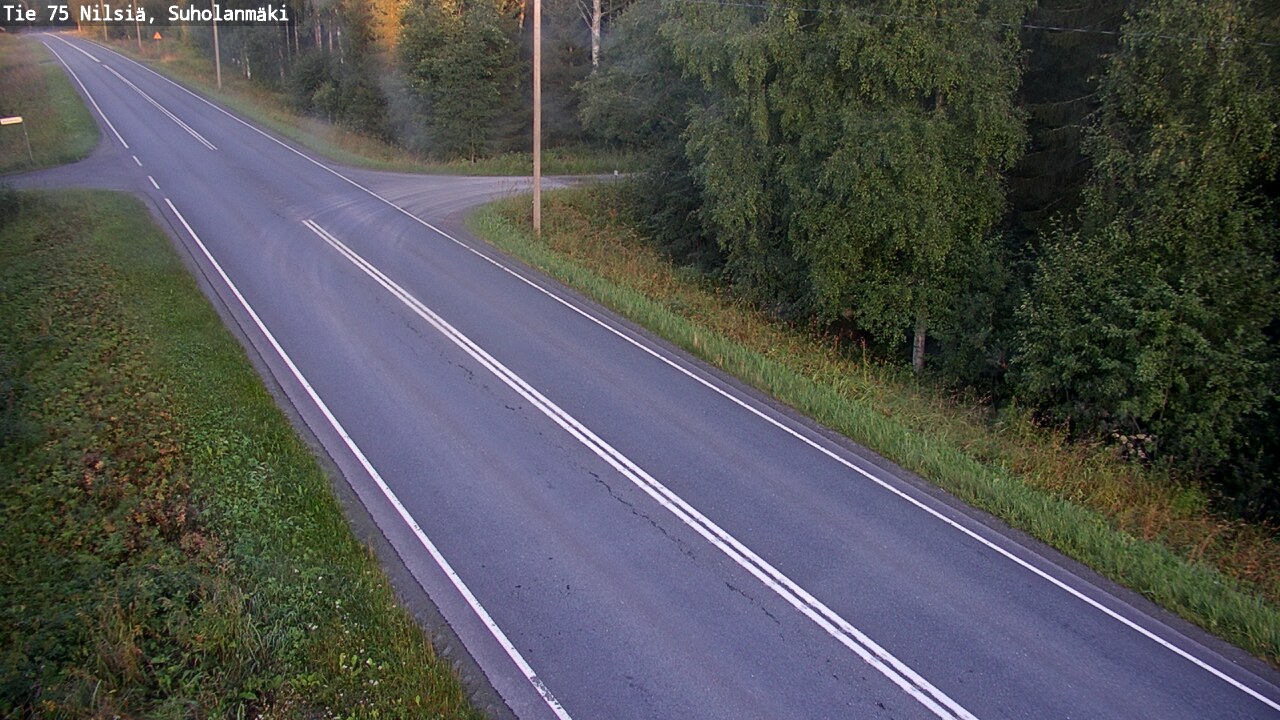 Weather Camera Image Väg 75 Nilsiä, Suholanmäki, Kuopio, Pohjois-Savo