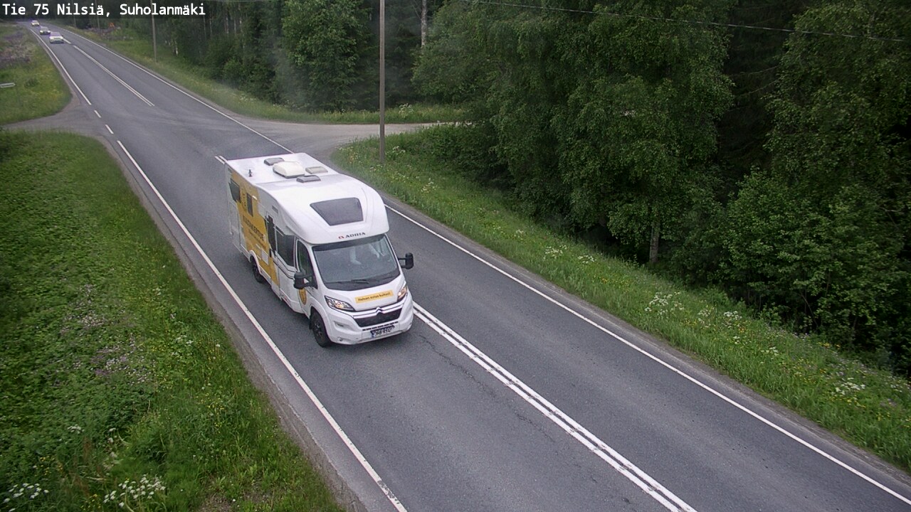 Weather Camera Image Road 75 Nilsiä, Suholanmäki, Kuopio, Pohjois-Savo
