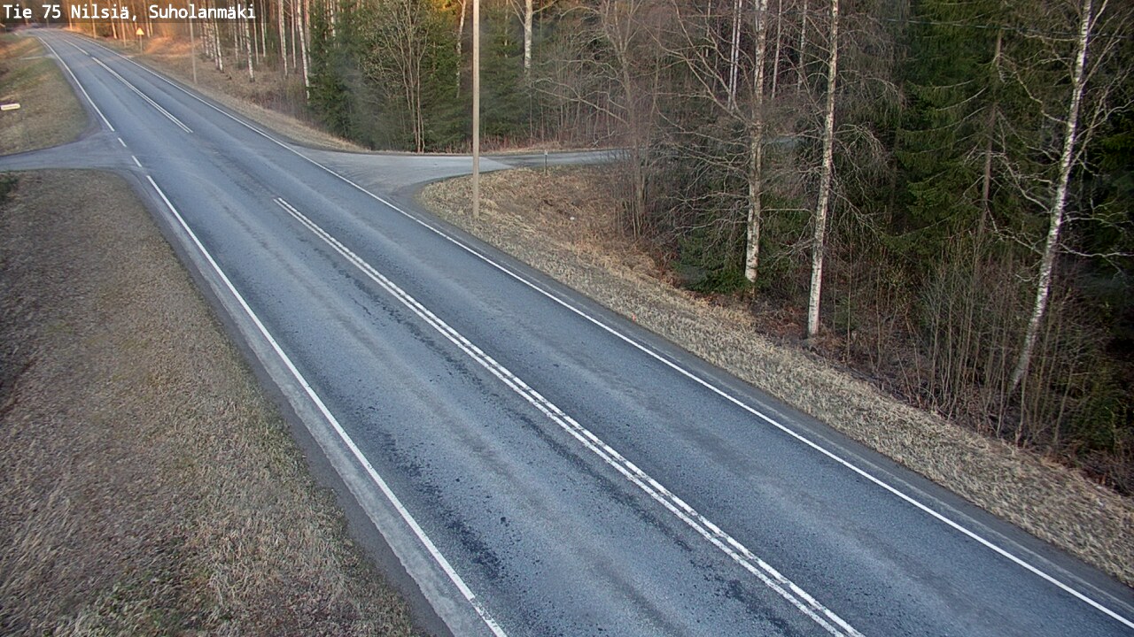 Weather Camera Image Väg 75 Nilsiä, Suholanmäki, Kuopio, Pohjois-Savo