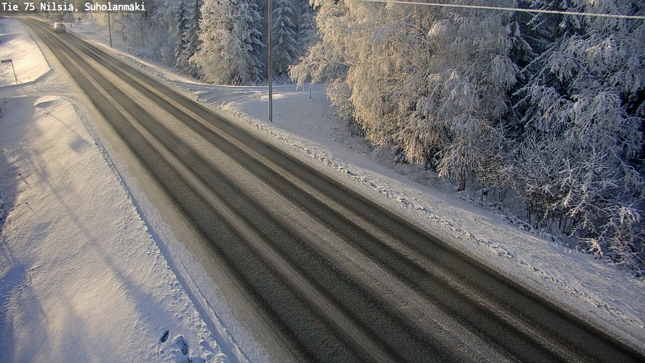 Weather Camera Image Väg 75 Nilsiä, Suholanmäki, Kuopio, Pohjois-Savo