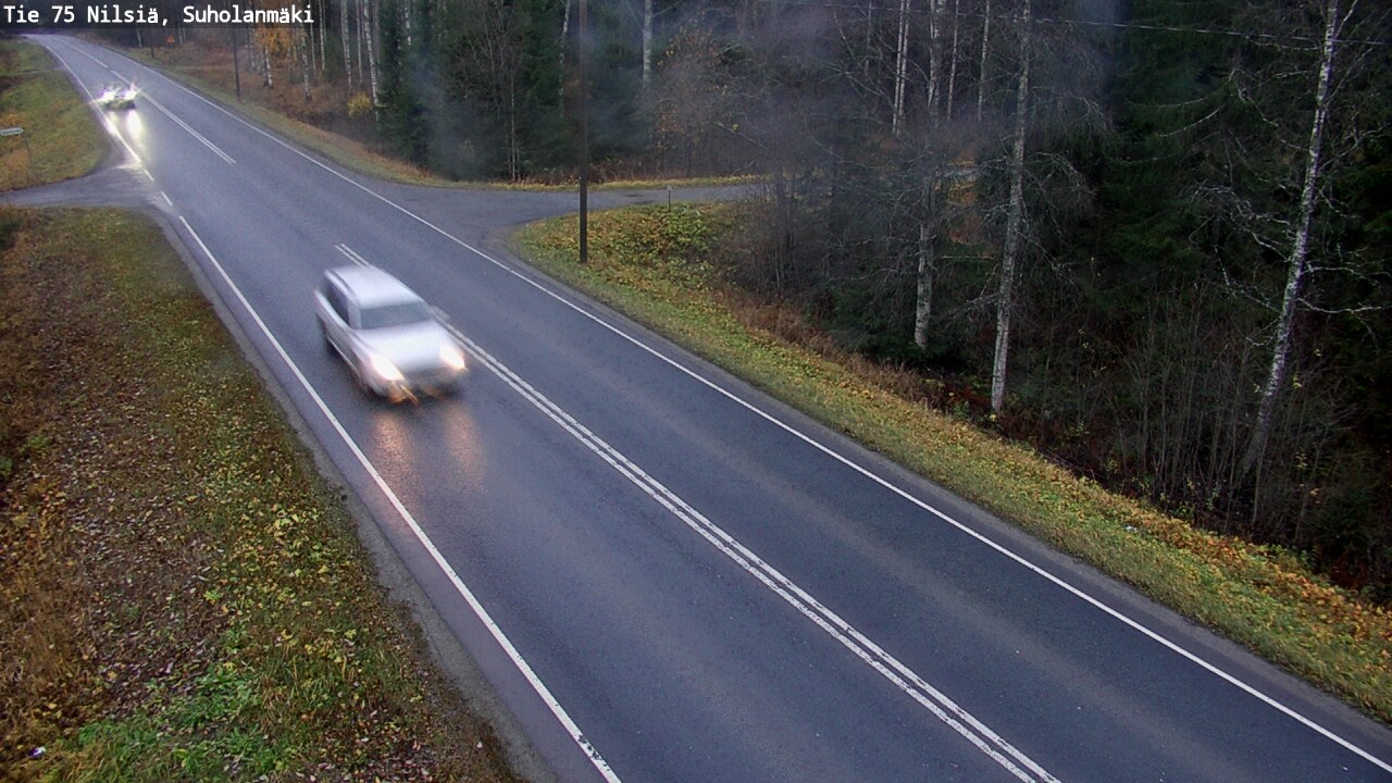 Weather Camera Image Väg 75 Nilsiä, Suholanmäki, Kuopio, Pohjois-Savo